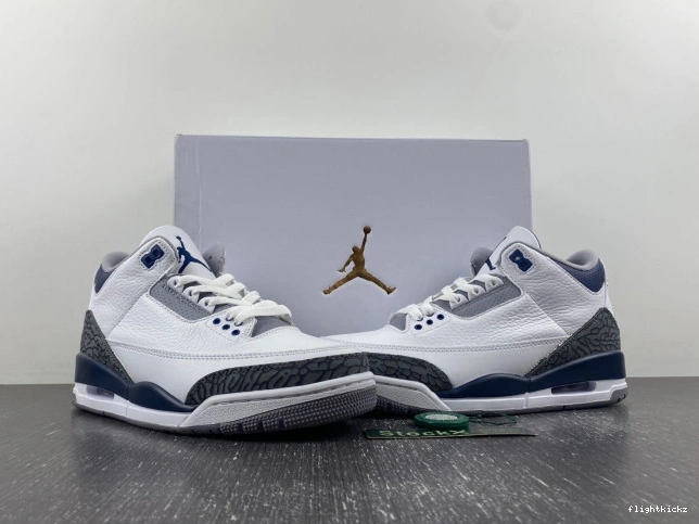 Midnight Air Jordan CT8532-140 3 Navy 1206